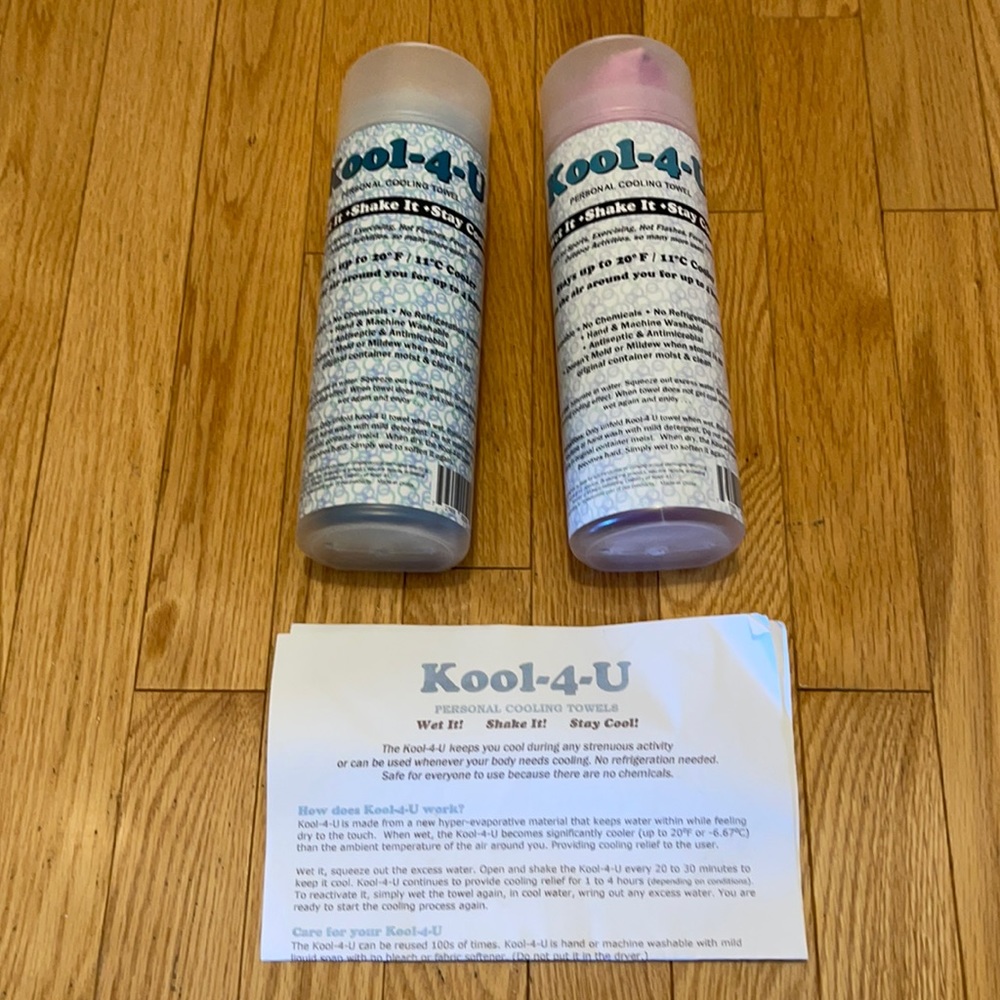 Kool 4 U personal cooling menopause towels new